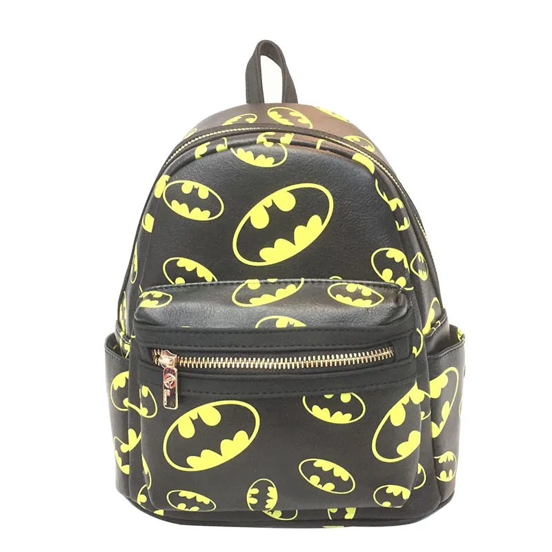 

Novelty Cartoon Anime Batman Leather Schoolbag Boys Girls Mini Backpack Hero Wonder Woman Deadpool Star Wars Rick and Morty Bags