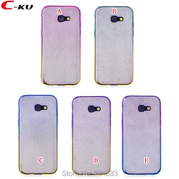 

C-ku Glitter Bling Soft TPU Case For Samsung Galaxy S5 S6 EDGE S7 S8 PLUS A310 A510 J510 J710 Gradient Silicon Skin Luxury 15pcs