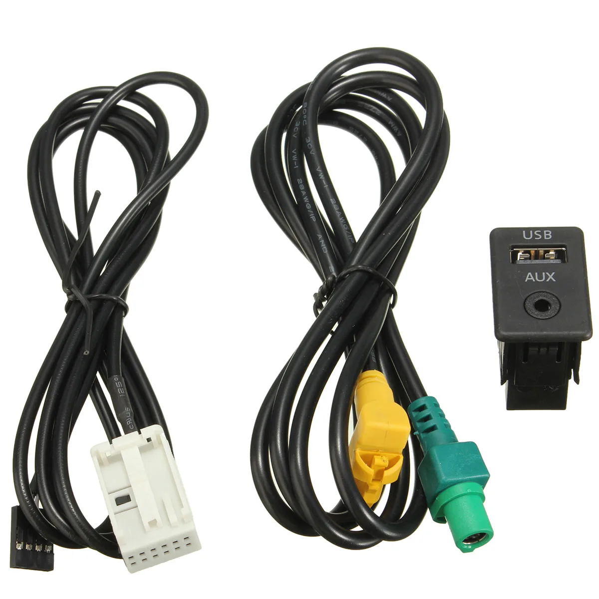 imágenes para 2015 Nueva Aux Switch & USB Adaptador De Cable de Alambre para BMW 3 serie 5 E87 E90 E91 E92 X5 X6 imágenes para 2015 Nueva Aux Switch & USB Adaptador De Cable de Alambre para BMW 3 serie 5 E87 E90 E91 E92 X5 X6