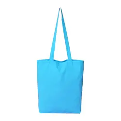 Пустой Небесно голубой холст хозяйственная сумка сумки хлопок хозяйственные сумки доступны для заказ