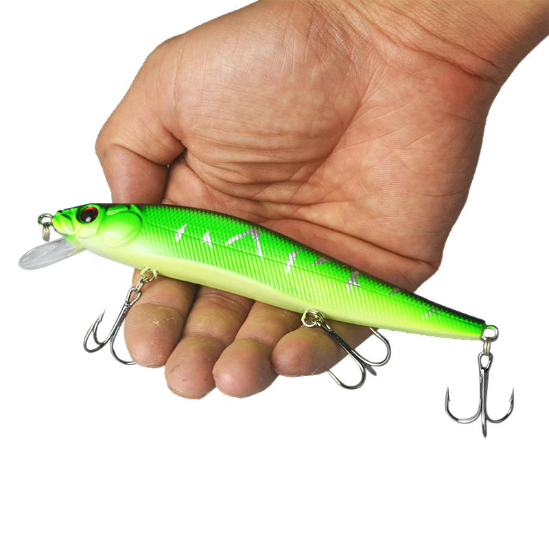 1 Pcs New 14cm 23g Fishing Lure Minnow Hard Bait Artifical Lure With 3 Fishing Hooks Fishing Tackle Lure 3D Eyes Peche Pesca