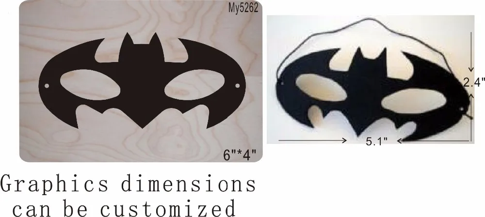 

Bat masks wood moulds die cut accessories wooden die Regola Acciaio Die Misura MY muyu