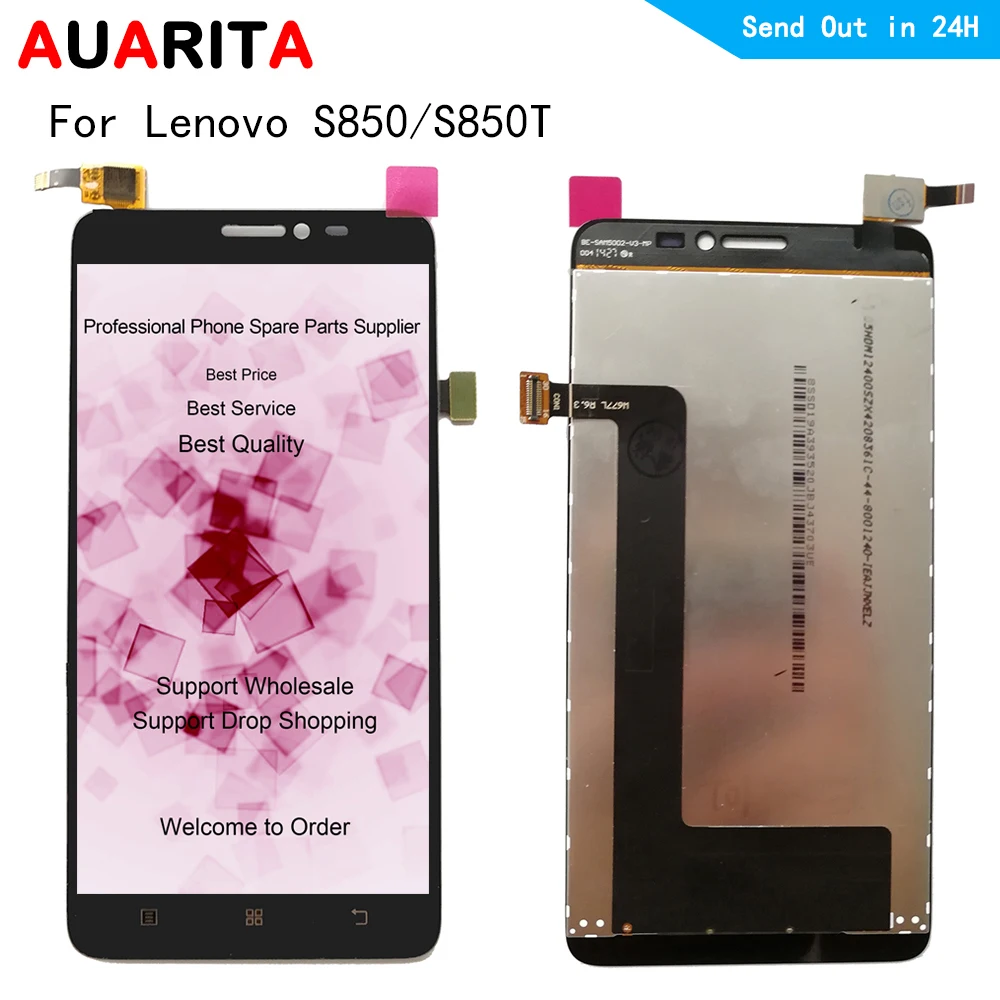 Comprare 1 pcs LCD Per Lenovo S850 S 850 S850T S850 T LCD Display Touch Screen del Pannello di Vetro Dello Schermo di Assemblaggio di Parti di Ricambio con strumenti