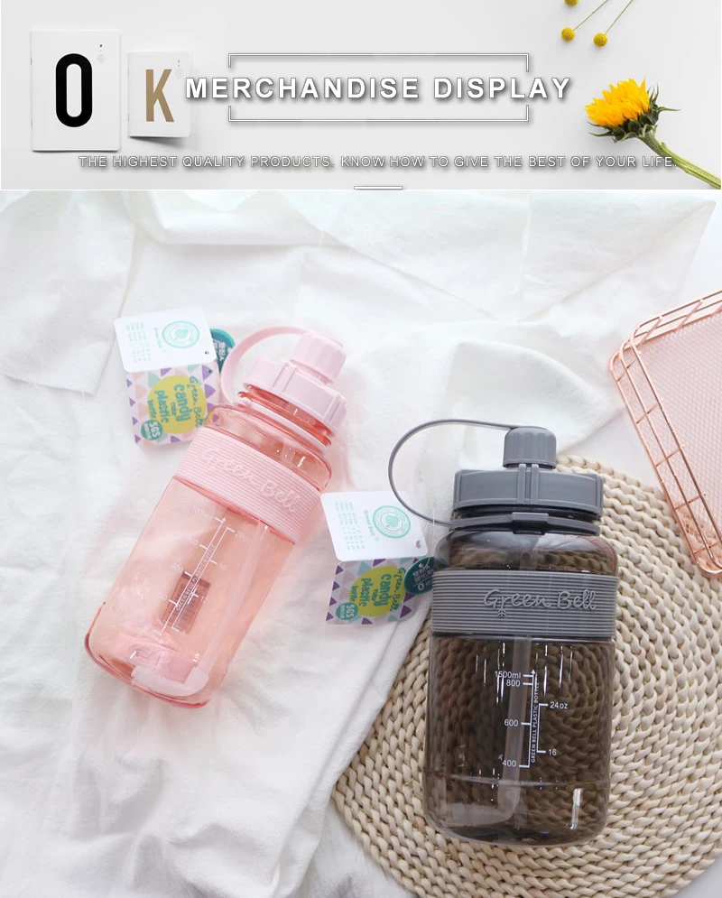 drinks 1000 ml water bottle water bottle children lulu lemon clearance sale items healing crystal water bottle garrafa de vidro proteinas gym camping (8)