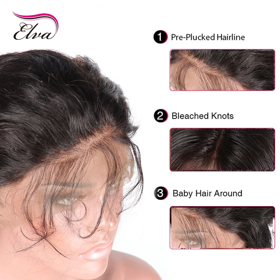 Elva Hair Glueless Full Lace Human Hair Wigs For Black Women Deep Wave Brazilian Remy Hair Wig Natural Hairline With Baby Hair6