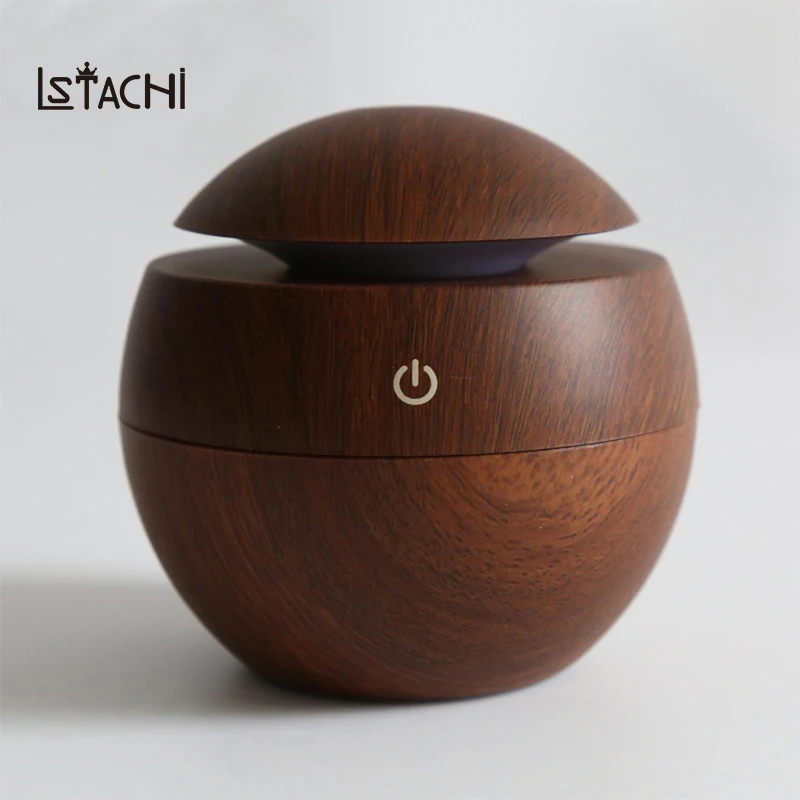 

LSTACHi New Wood Mini Ultrasonic Humidifier USB Portable Color Changing LED Aroma Diffuser Air Purifier Aromatherapy Mist Maker