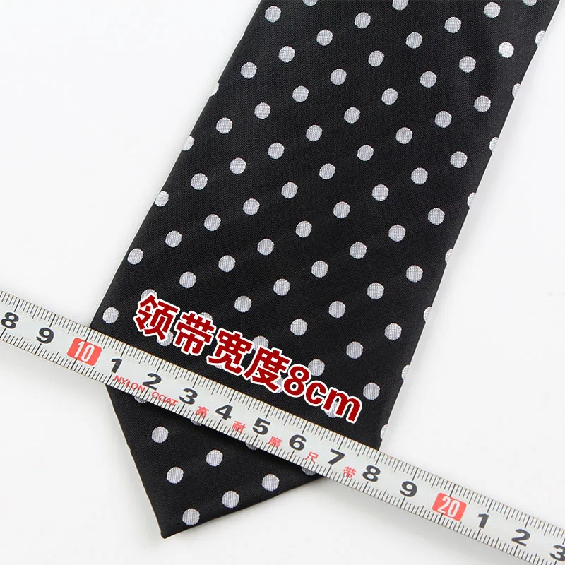 8 см, мужские обтягивающие модные галстуки в горошек, мужской тонкий галстук из полиэстера в горошек, Мужские жаккардовые галстуки из полиэстера для нежных мужчин