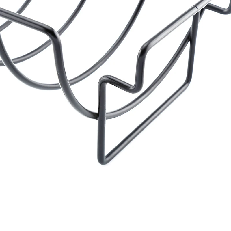 Barbecue Accessories Restaurant Rib Rack Stand Black Non-stick Chicken Beef Steak Holders BBQ Grill Rack Barbecue Grill Tools