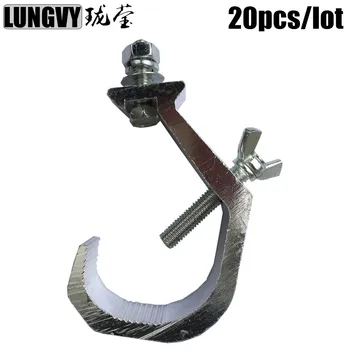 

Free Shipping 20pcs/Lot 40-60mm 30kg Truss Accessories Stage Lighting Hook/Hanging Light Hooks/Light Hanging Clamp Aluminum