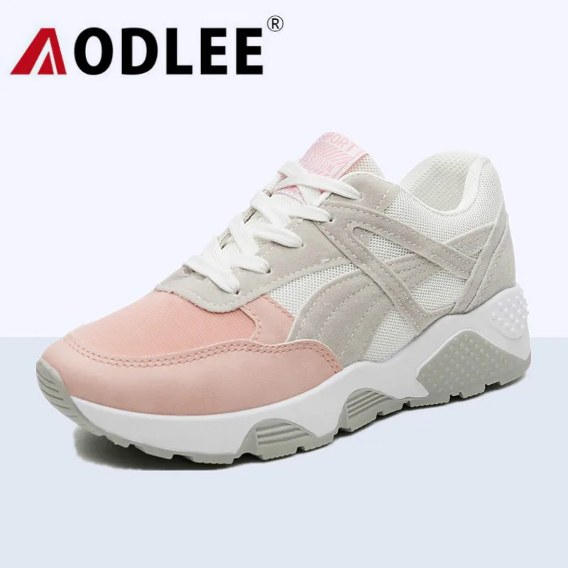 

AODLEE Fashion Sneakers Women Shoes Spring Tenis Feminino Casual Shoes Air Mesh Breathable Shoes Women Flats Pink Ladies Shoes