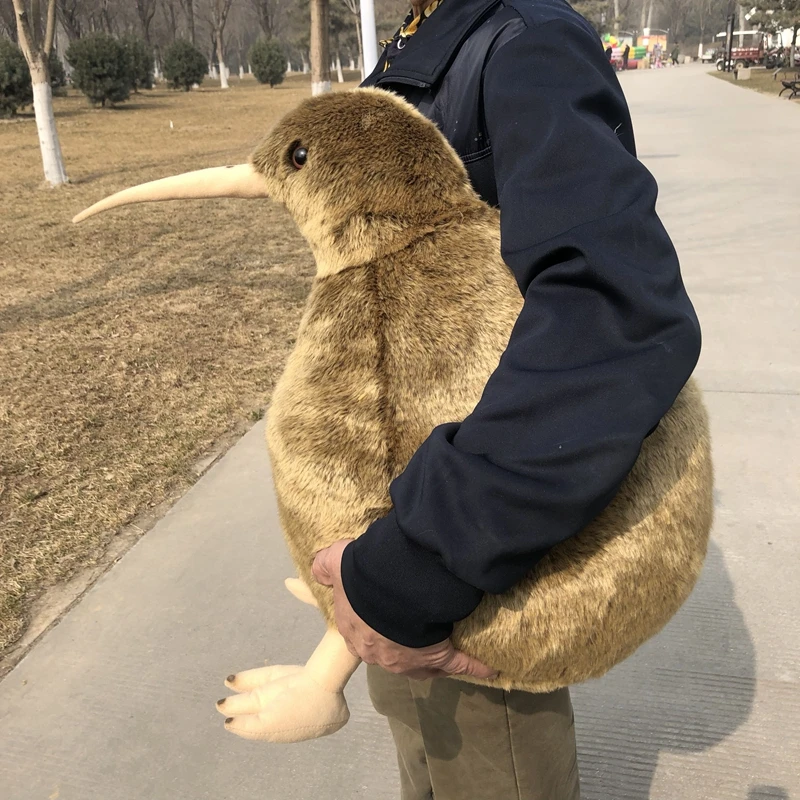 Grande Simulation Kiwi Oiseau En Peluche Jouets Realistes Animaux Decoratifs Pouces 50cm Dy Aliexpress