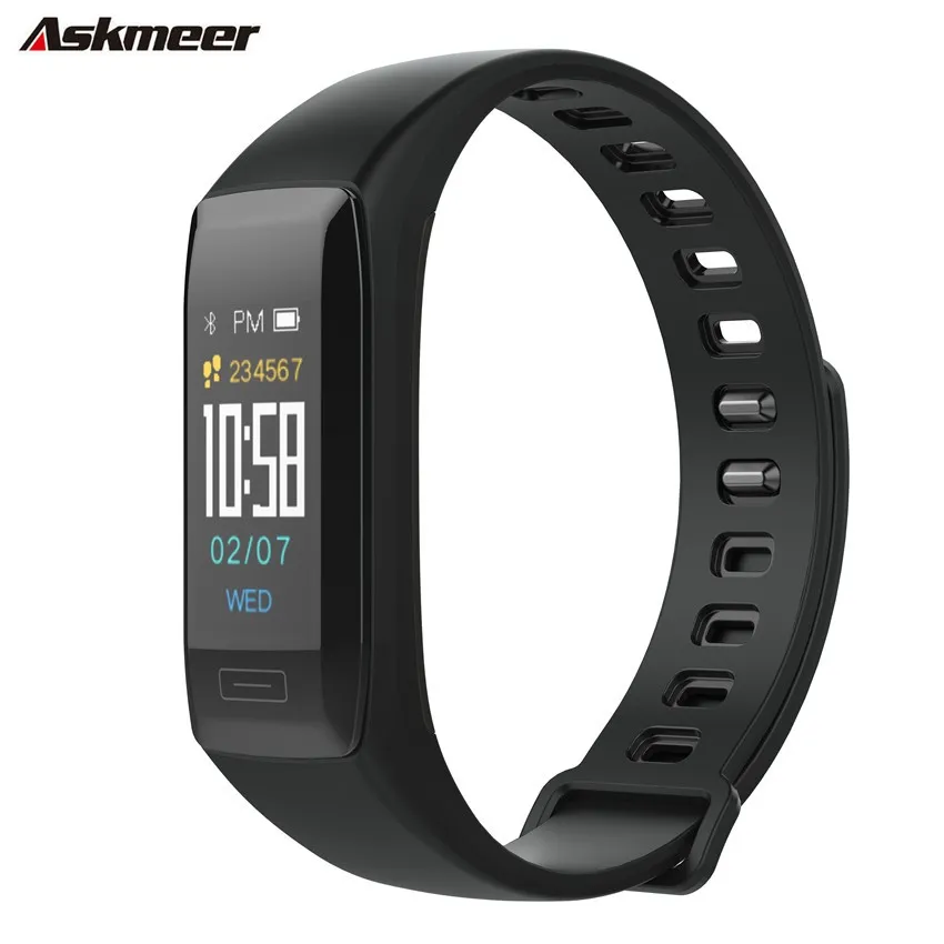 ASKMEER V7plus Smart Wristband Heart Rate Tracker Smart Bracelet Waterproof Smart Watch Men Smart Band For IOS Android Phone ASKMEER V7plus Smart Wristband Heart Rate Tracker Smart Bracelet Waterproof Smart Watch Men Smart Band For IOS Android Phone