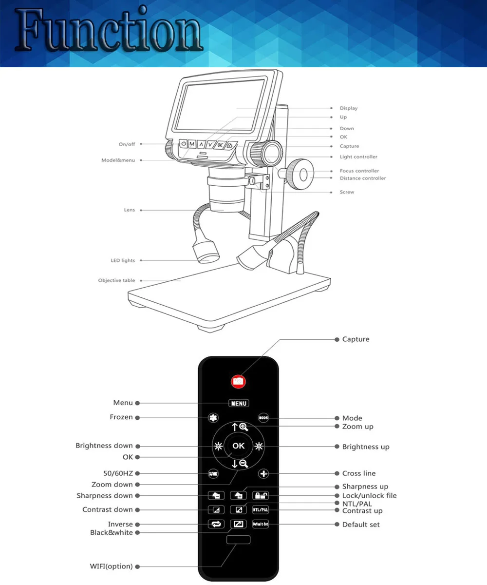 Andonstar HDMI/USB микроскоп длинный объект расстояние электронный микроскоп для мобильного телефона rapair паяльник инструмент bga