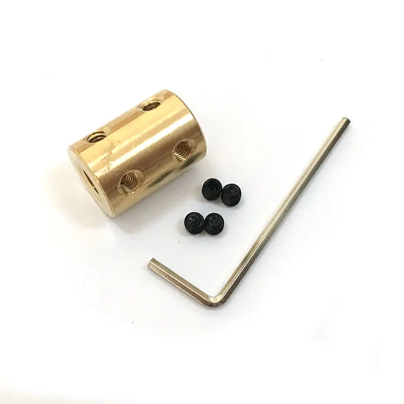 Sourcing Map Hexagonal Coupler 8mm Motor Diameter Hexagonal Brass Shaft