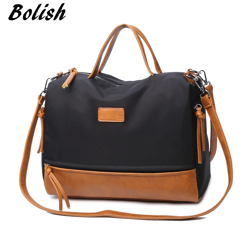 High Quality Oxford Handbag Fashion Motorcycle Bag Large Women Messenger Bag Simple Shoulder Bag Bigger Than