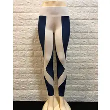 Esporte leggings plus size roupas esportivas parágrafo como mulheres Listrado impresso calças leggings calças de yoga