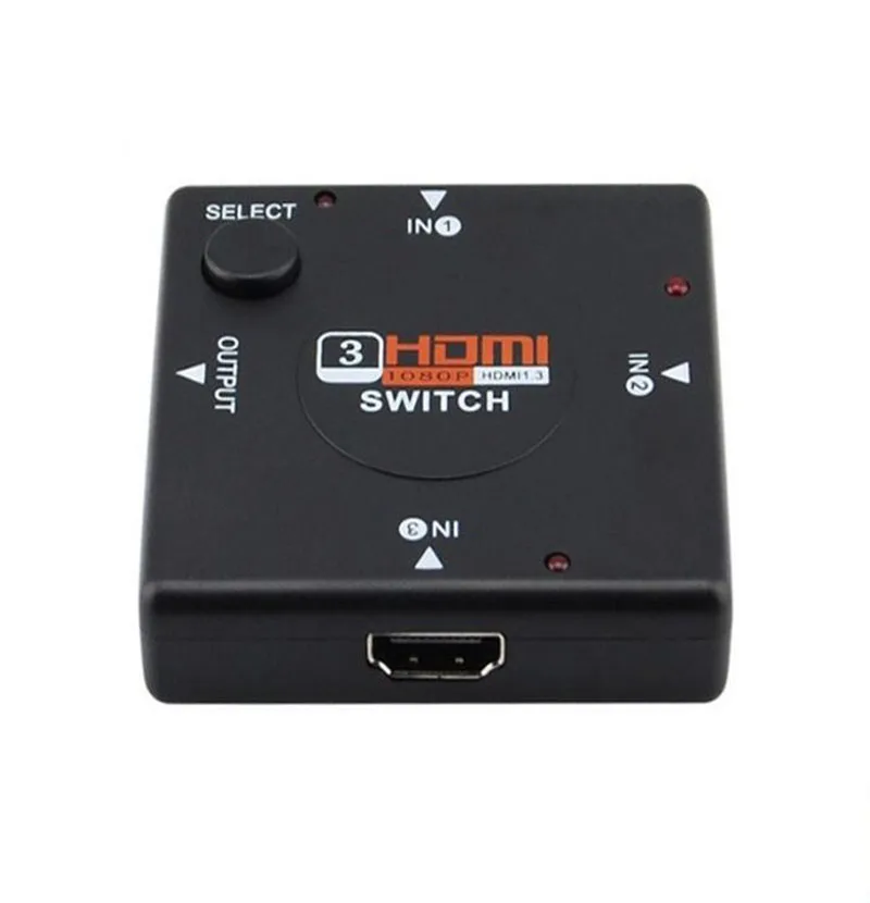 

PC 3 In 1 Switch Hub Box Multi HDMI Switch Adapter with golden connectors