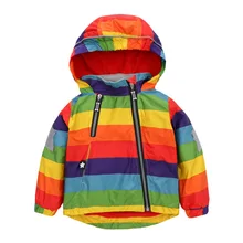2017NEW Rainbow Children font b Jacket b font Spring Autumn Windbreaker font b Kid b font