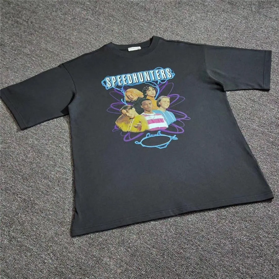 

18FW SPEEDHUNTERS Oversize Tee T shirt Men Women Top Tees Hip-Hop Skateboard t-shirt