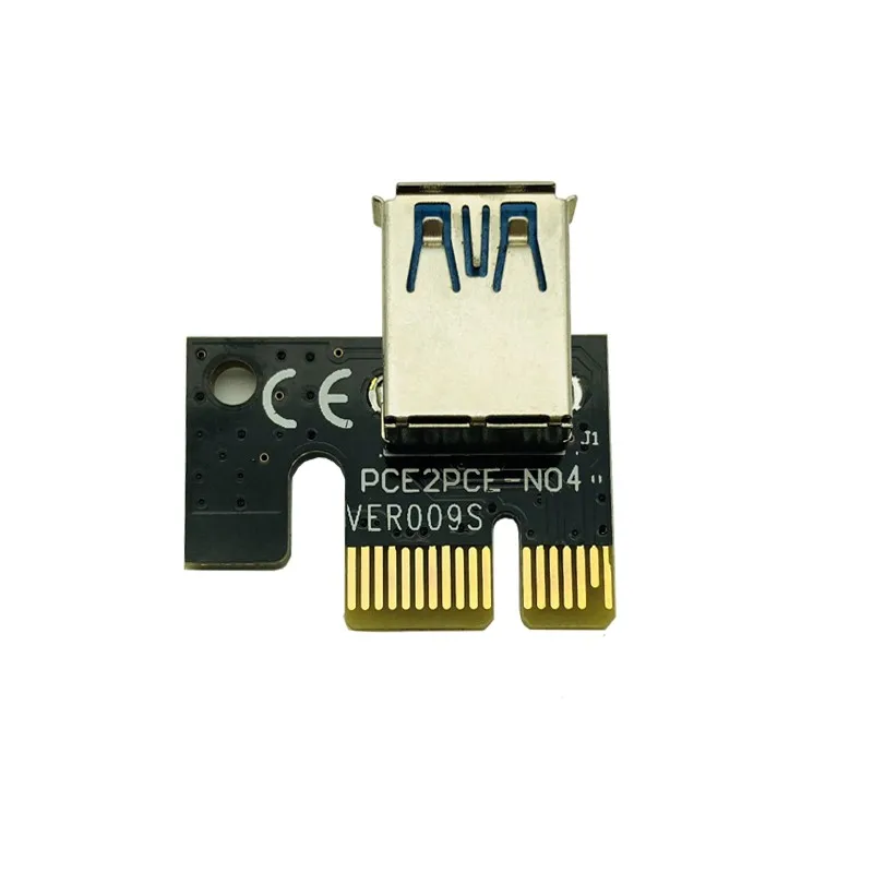6 шт. новейший VER009 USB 3.0 PCI E Райзер VER 009S Экспресс 1X 4x 8x 16x адаптер карта SATA 15