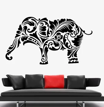 

Wall Vinyl Elephant Africa Animal Ornament Mural Vinyl Decal