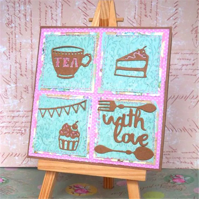 

Eastshape Drinkware Metal Cutting Dies Scrapbooking Custom Craft Dies Stencil Troquel Stitch Die Cut Template for Painting