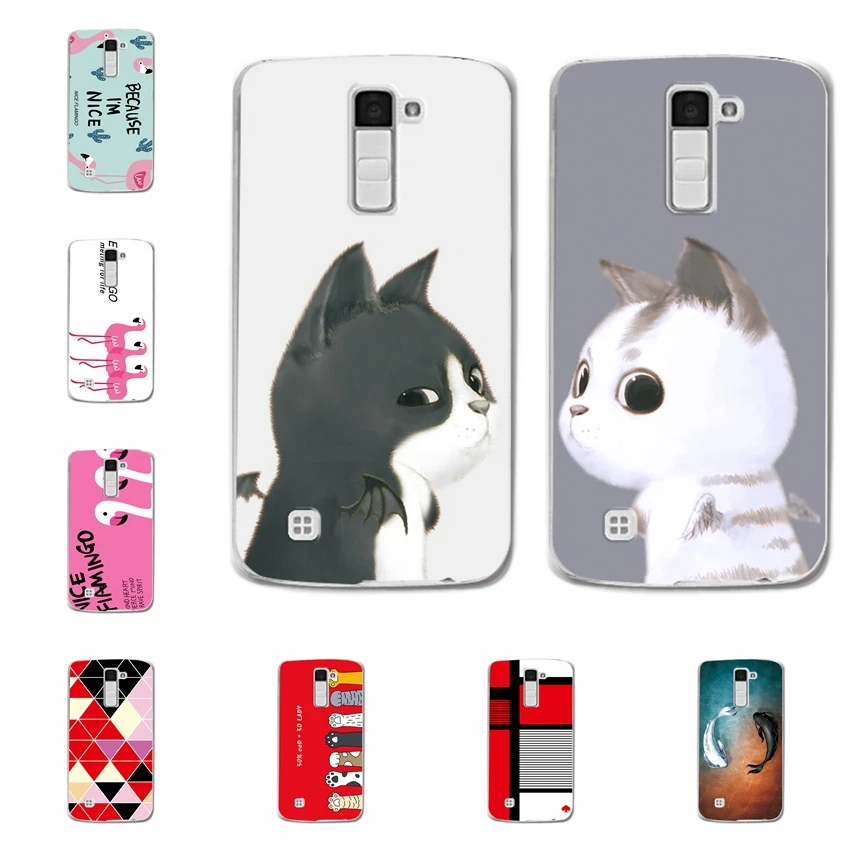 

For LG K8 Case Cover Soft TPU Bunny Patterned Back Protective Silicone Case For LG K8 Lte K350 K 8 4G K350 K350E Covers Funda