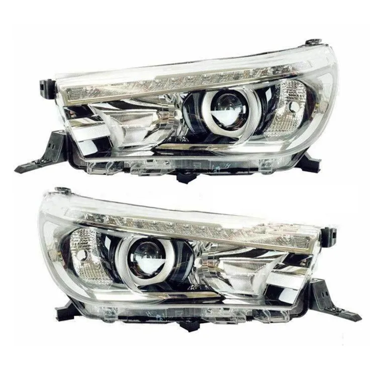 

Pickup 4X4 2015-2016 hilux LED Daytime running lights and HID headlamp light source for toyota hilux REVO