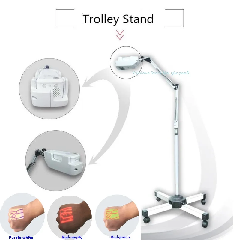 Только Мобильная тележка стенд/Мобильная поддержка перемещение для YX-Z01 портативный ручной вены просмотра/Vein Finder YX-Z01-S1