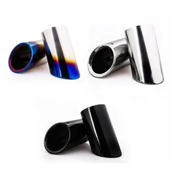 

2Pcs Tail Throat Exhaust Pipe For Audi A1 A3 A4L A5 A6L Q3 Q5 tail pipe Car exhaust pipe cover muffler tip auto accessories