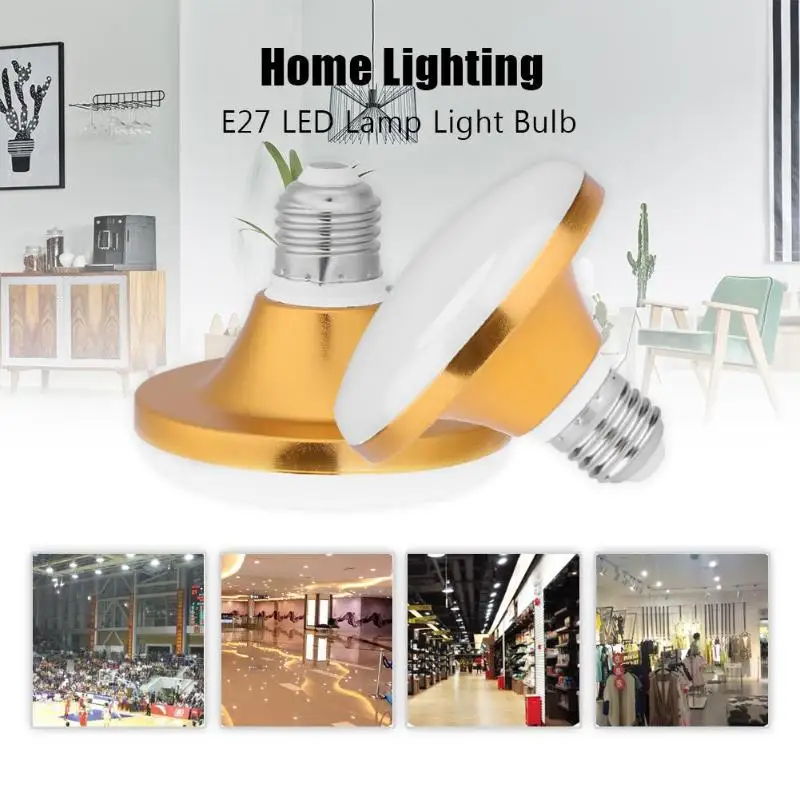 

Energy Saving AC 220V E27 LED Light Flat UFO Light Bulb 12W/15W/20W/30W/40W/50W/60W SMD 5730 Lamp for Home Lighting