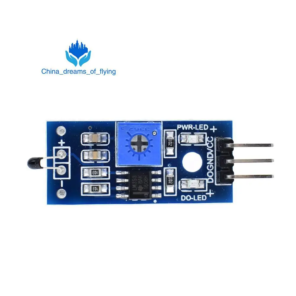 

TZT Thermistor temperature sensor module thermal sensor module DO the digital output/temperature control switch For Arduino