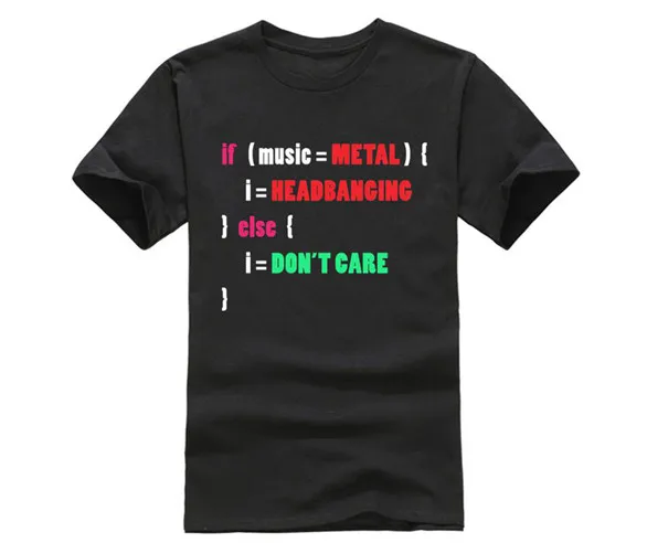

JavaScript Metal humorous T Shirt for youth middle-age old age