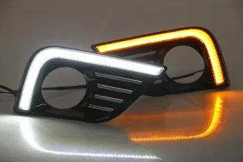 

17-18 Year Free shipping high quality led Daytime Running Light+Turn Lights Fog Lamp For Nissan Teana