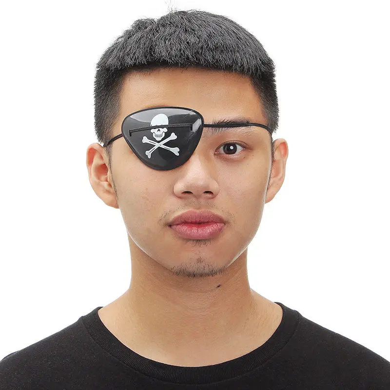 

1PCS Random Pirate Eye Patch Eye Mask Eyeshade Cover Plain for Adult Lazy Eye Amblyopia Skull Eye Patch