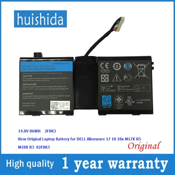 

14,8 V 86WH 2F8K3 New original laptop battery for Dell 2f8k3 0kj2px g33tt Alienware 17 18 18x M17X R5 M18X R3 series