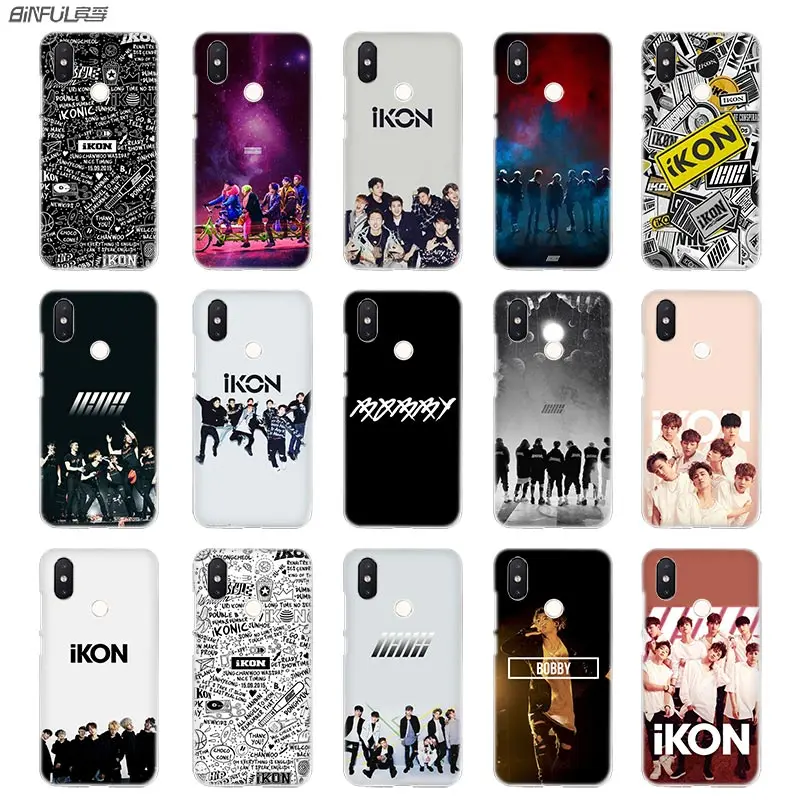 

BinFul phone case Transparent Hard cover for Xiaomi mi Redmi Note 7 5 4 3 4X 5A 6 Pro 64g S2 Plus ikon kpop music