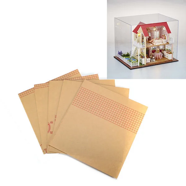 

DIY Transparent Display Box Dust-proof Cover Children Kids Dollhouse Princess Room 34 *26*25cm