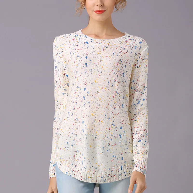 

2019 winter and autumn women's sweater women's new print sweater women's head loose thick shirt women