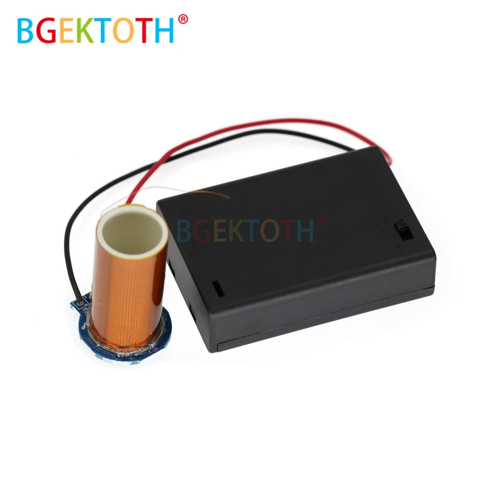 

1 Set Mini Tesla Coil Kit Battery Powered Mini Music Tesla Coil Plasma Speaker Tesla Wireless Transmission DIY Kit