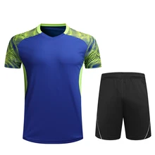 Одежда для бадминтона с бесплатной печатью для женщин и мужчин, быстросохнущие спортивные теннисные наборы, наборы для настольного тенниса, комплекты одежды для бадминтона 2008