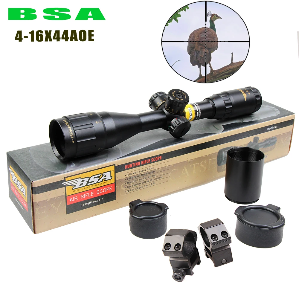 

New Aim Optical Sight BSA 4-16X44AOE Riflescope Outdoor Hunting Optics Sight Scope For airgun airsoft rifle sniper accessories