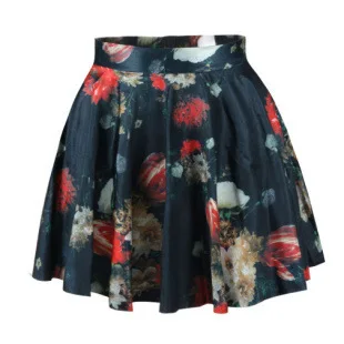 Дизайн мода 21 стиль Женская юбка с цифровой печатью низкая цена скидка женские юбки - Цвет: XLFZ020