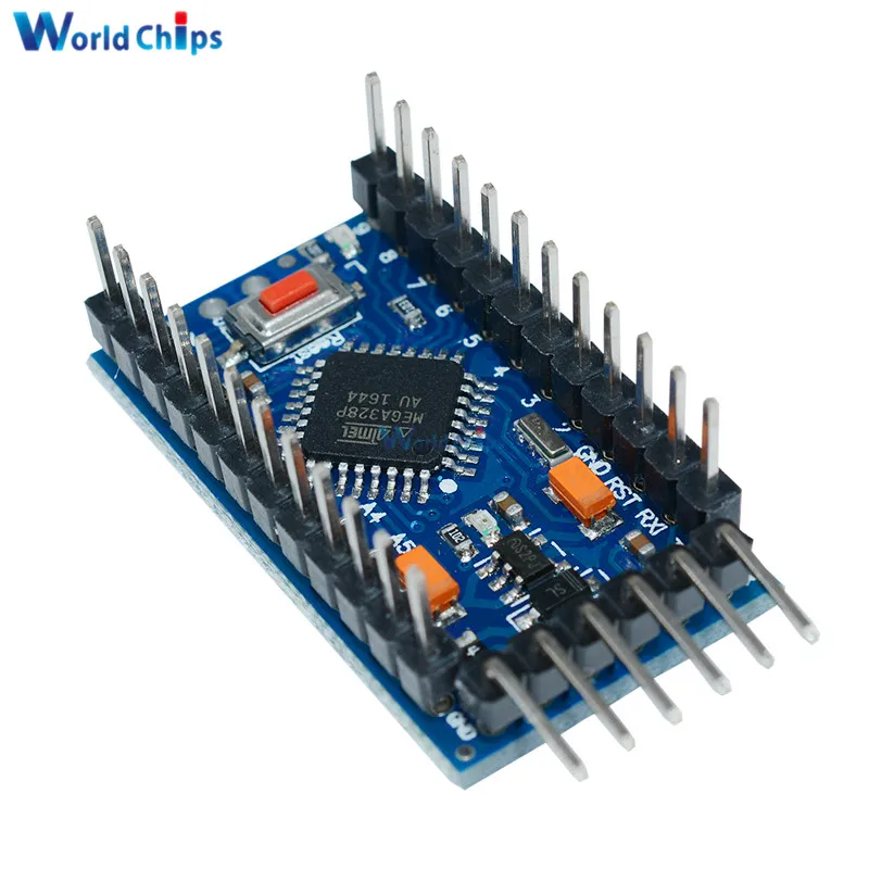 Плата модуль Pro Mini Atmega328 2 шт. 3 В 8 МГц для Arduino Nano 328 контроллер с Pins замена Atmega128|pro mini