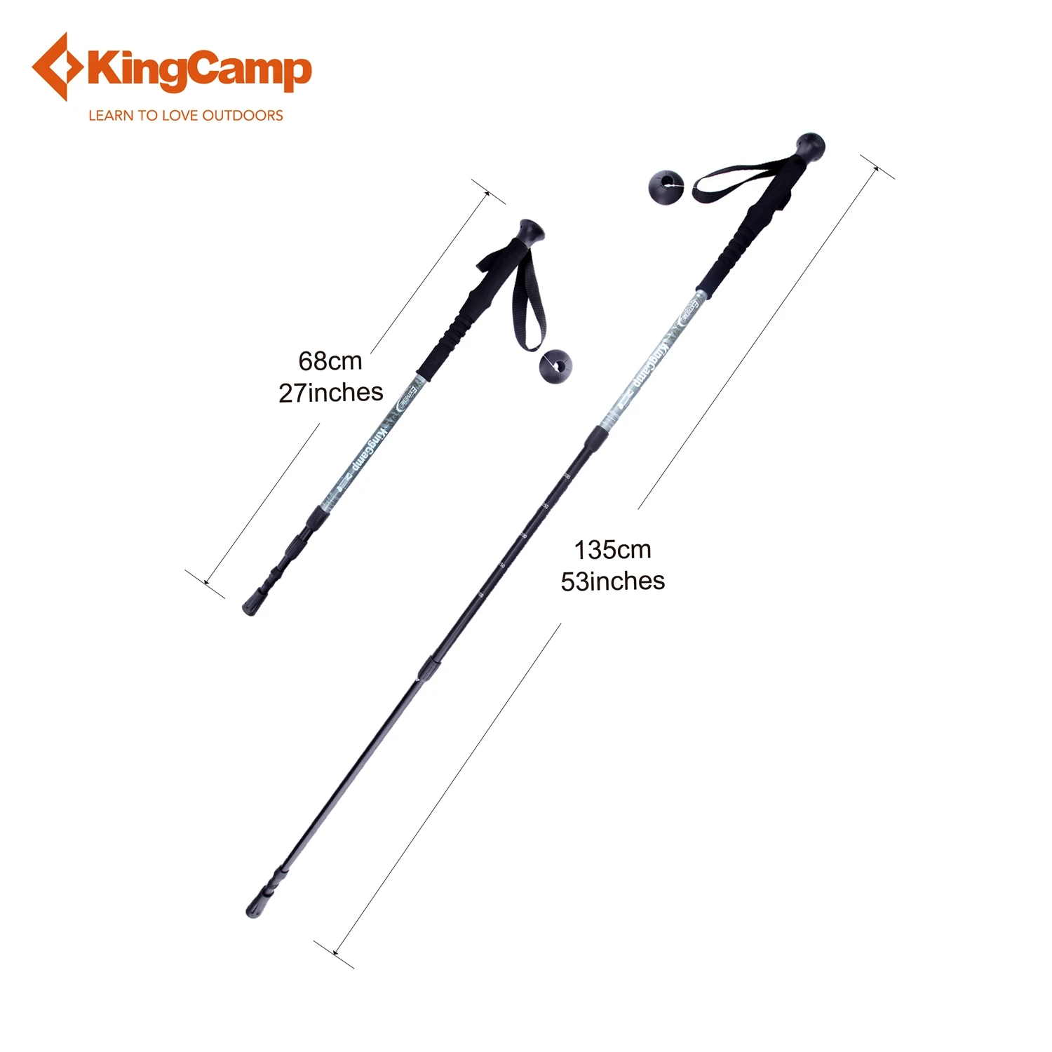 KingCamp палка для похода открытый кемпинг палки трекинговые hiking poles телескопическая трость палки для скандинавской ходьбы