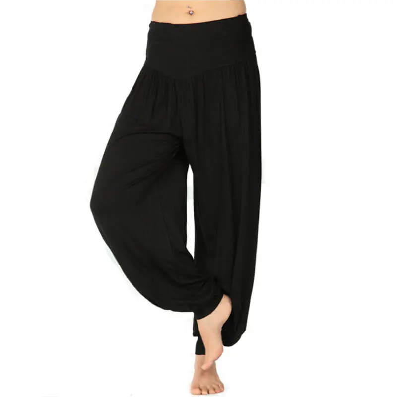 2016 mujeres ocasionales legging deportes mujer Pantalones flojos de los bloomers legging más tamaño Pantalones mujer puro color leggins k044