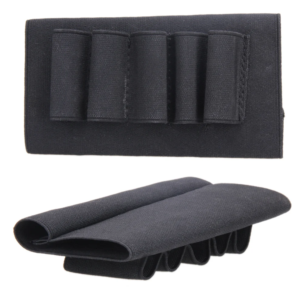 

Nylon Shotgun Rifle 5 Shells Butt Stock Bullet Cartridge Holder Holster for Outdoor Airsoft Tactical Hunting Gun Accessories