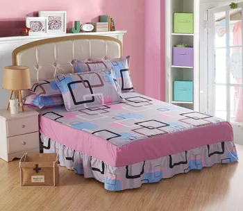 

bed sets bedspread bed skirt mattress protective case cover BEDSKIRT with pillow case