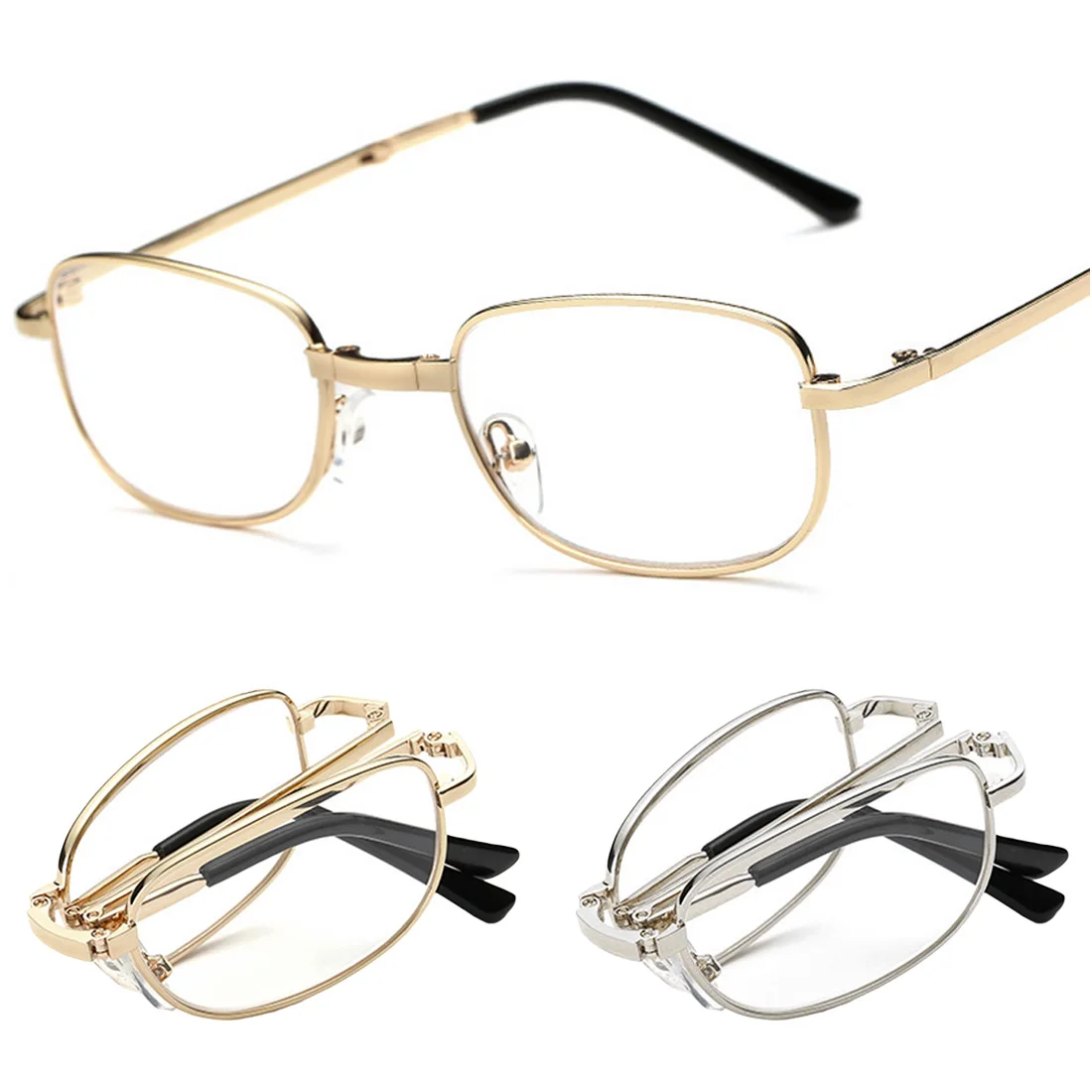 

Unisex women men 1PC Folding Metal Reading Glasses +1.00 1.50 2.00 2.50 3.00 3.50 4.00 Diopter Men glasses