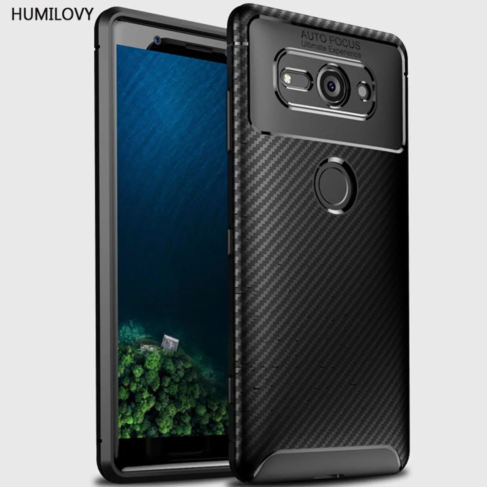 For Sony Xperia XZ2 Compact Case for Soft Rubber Silicone Armor Phone H8314 |